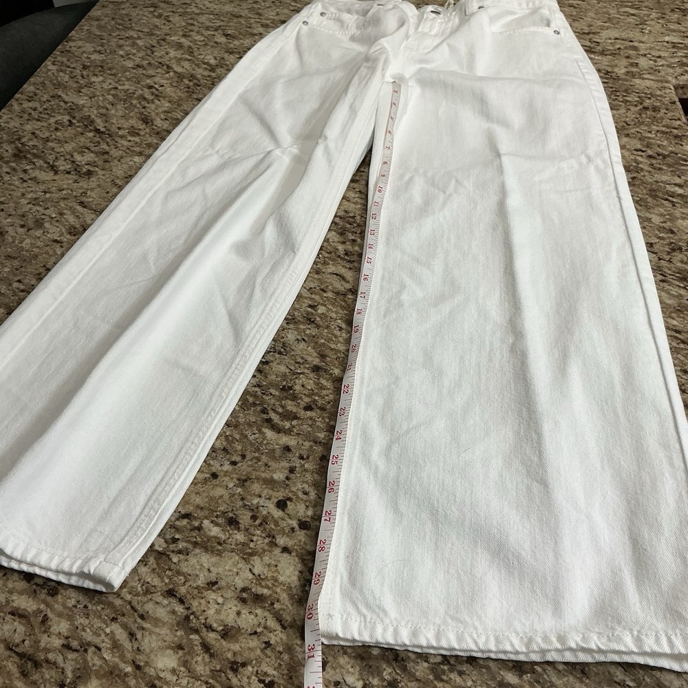 Altar'd State Women's White High Rise Wide Leg Jeans Size 28 NWT